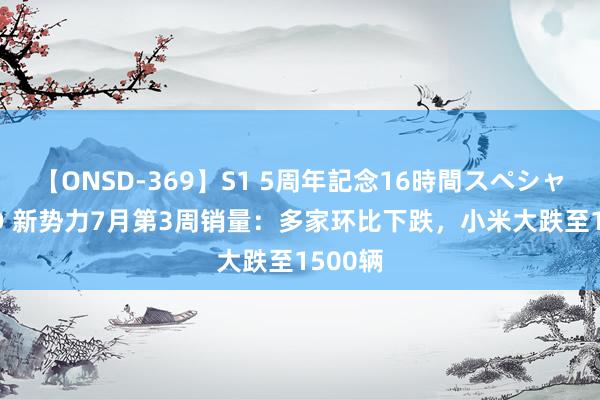 【ONSD-369】S1 5周年記念16時間スペシャル RED 新势力7月第3周销量：多家环比下跌，小米大跌至1500辆