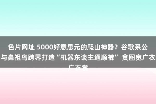 色片网址 5000好意思元的爬山神器？谷歌系公司与鼻祖鸟跨界打造“机器东谈主通顺裤” 贪图宽广衣裳