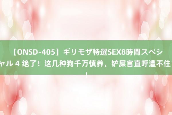 【ONSD-405】ギリモザ特選SEX8時間スペシャル 4 绝了！这几种狗千万慎养，铲屎官直呼遭不住！