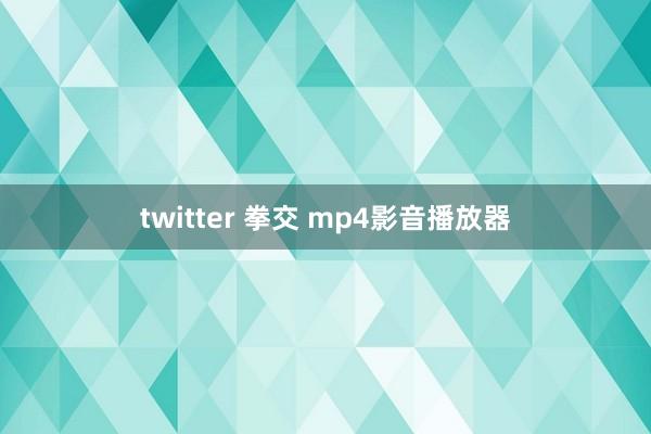 twitter 拳交 mp4影音播放器